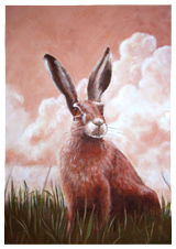 Hare cards from acrylic paintings by Clive Barrett  Three different Cards - 8.50