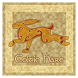 Celtic Hare Four Cards - 7.50 