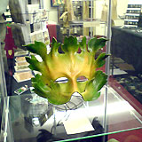 Green Man Mask Yellow-Green